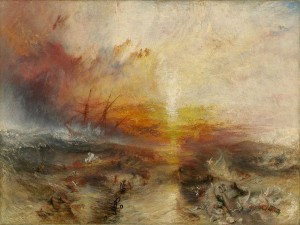 "The Slave Ship," by J.M. Turner (1840, Museum of Fine Arts, Boston)