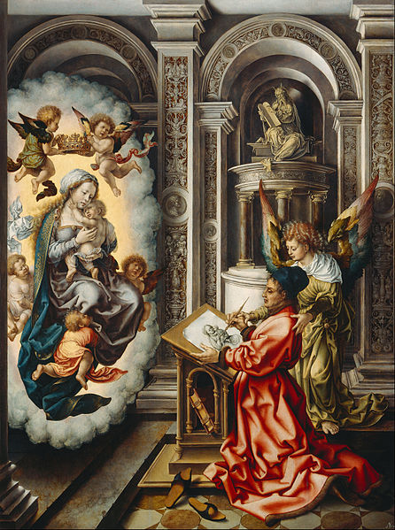 Gossaert, St. Luke Painting The Virgin.
